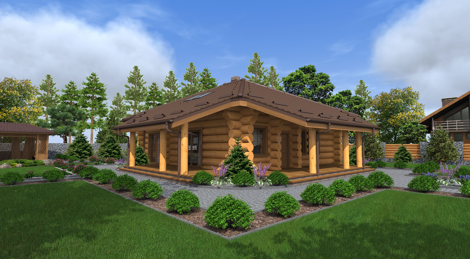 Blockhaus Bungalow Potsdam | Holzbau Rustikal